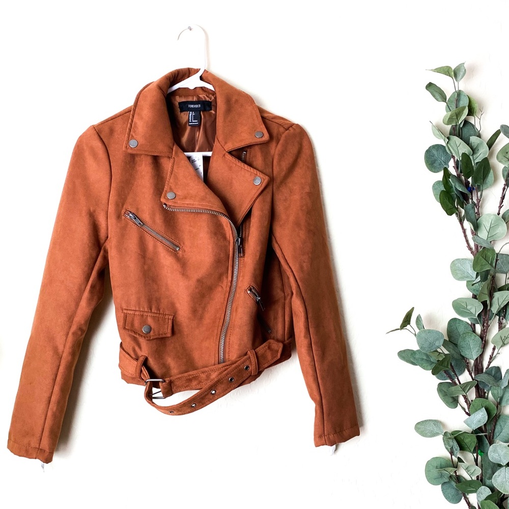 SARAH - NWT Forever 21 Jacket Burnt Orange Small